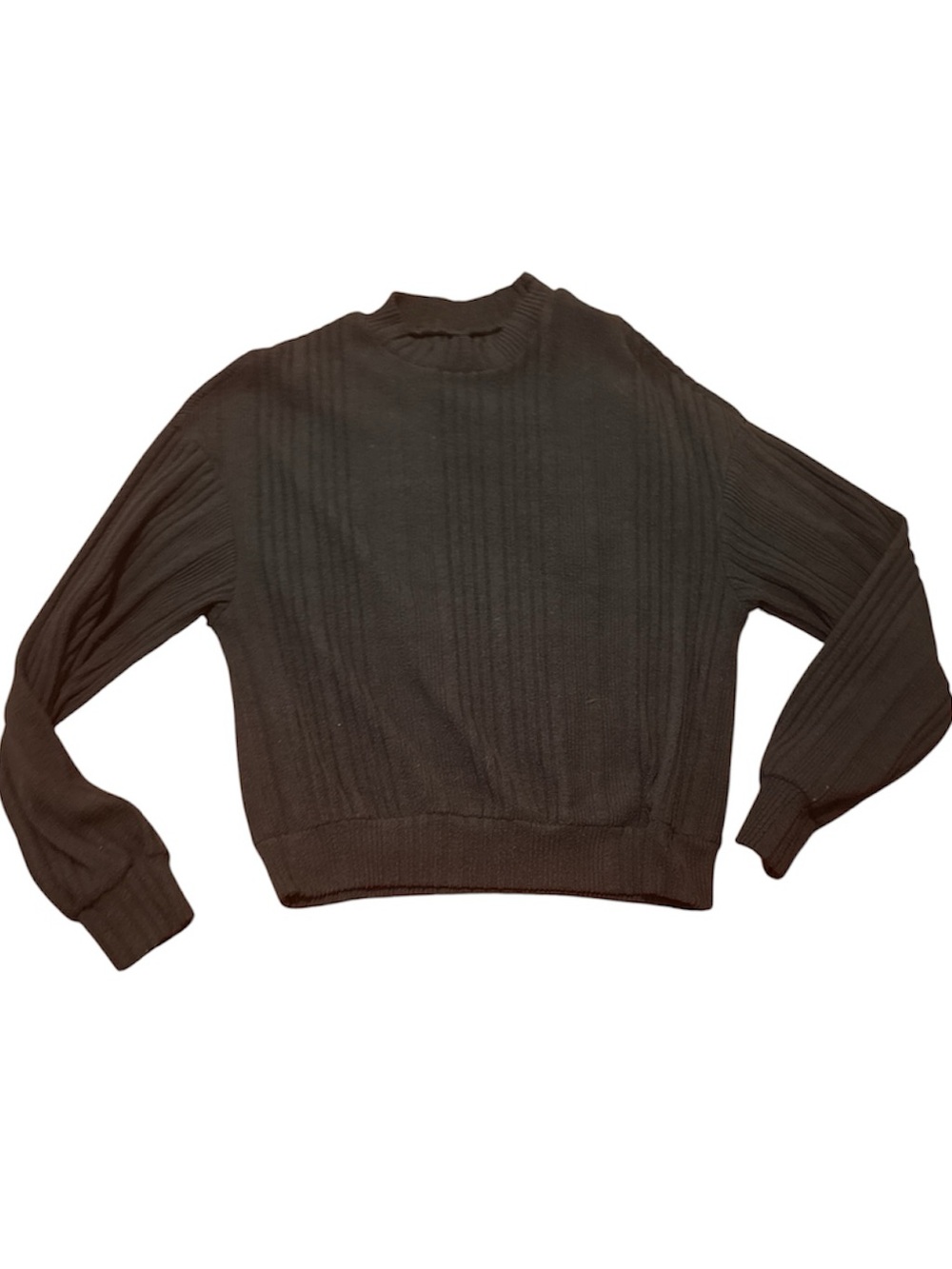 SHEIN Dark Grey Ribbed Turtleneck Sweater